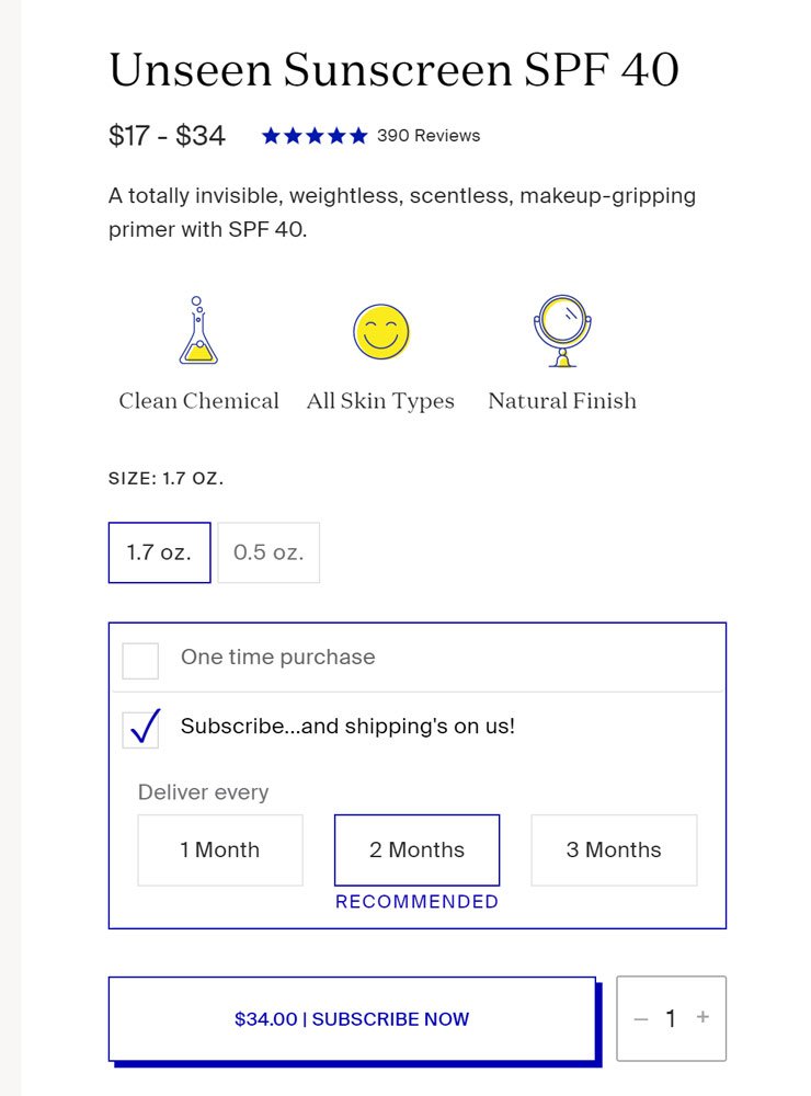 Supergoop! | Storefeel | Online Store Design & UX Inspiration