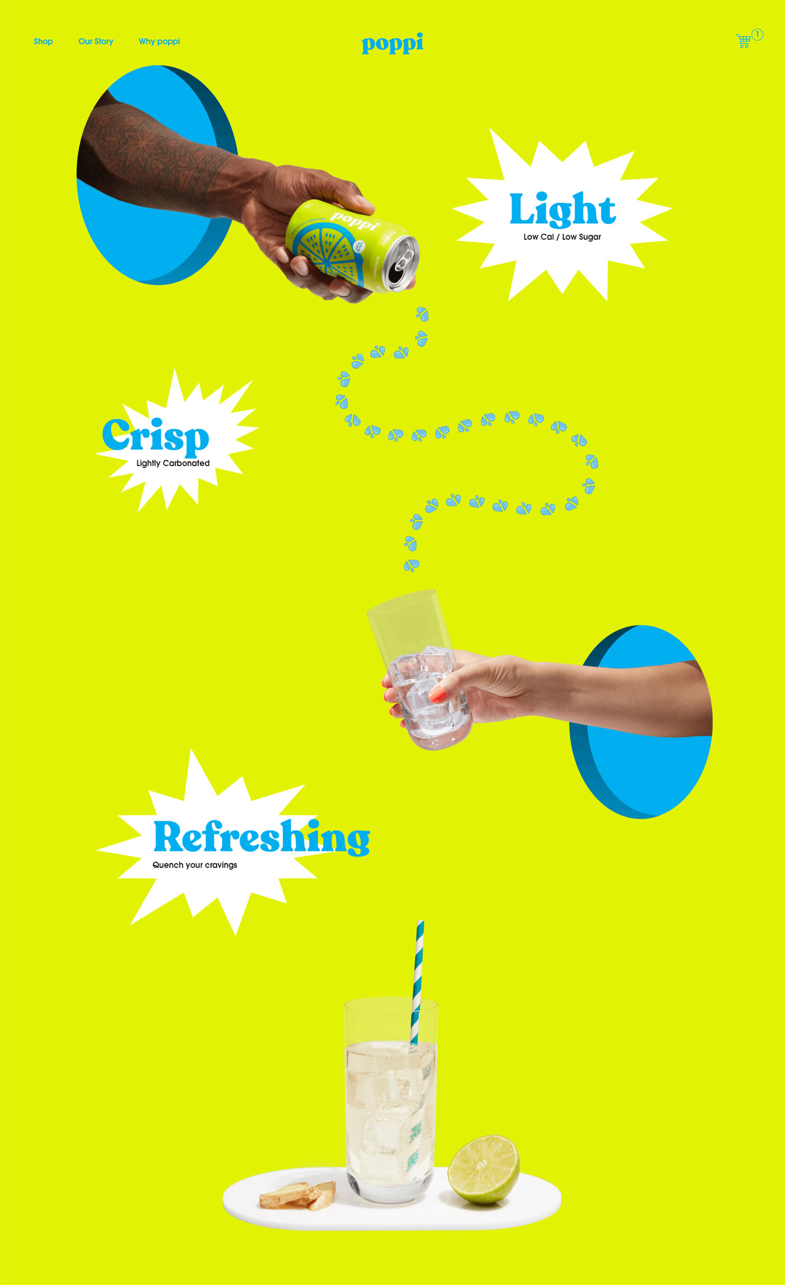 Drinkpoppi Online Store Design