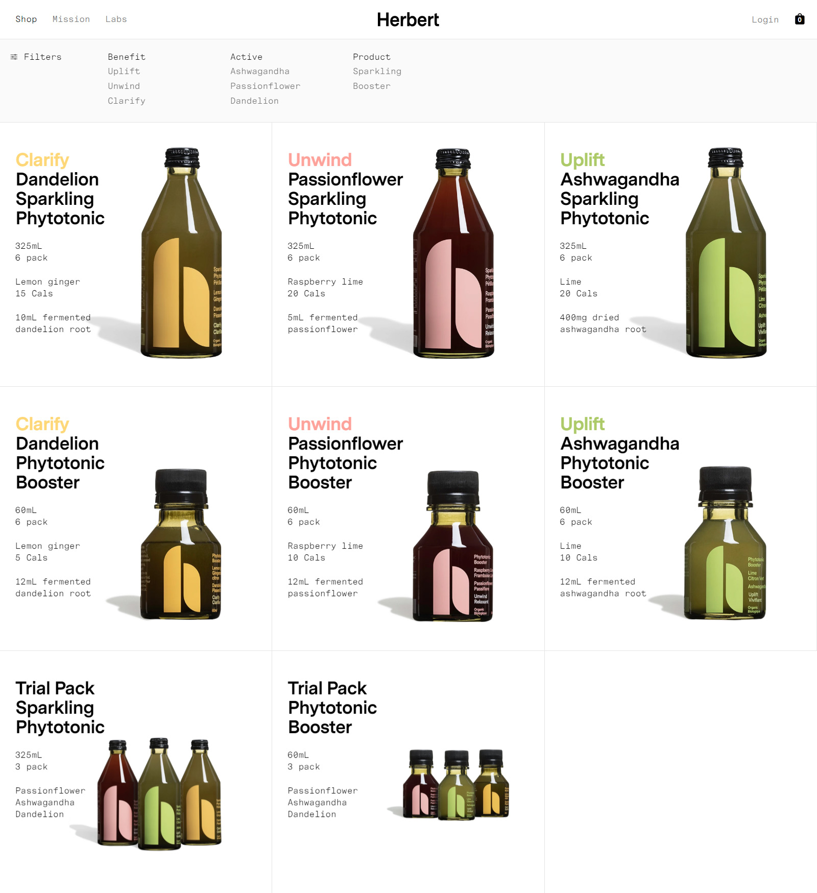 Herbet Online Store Design