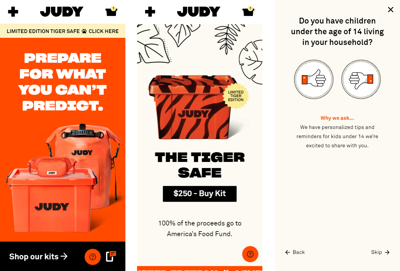 Judy Online Store Design