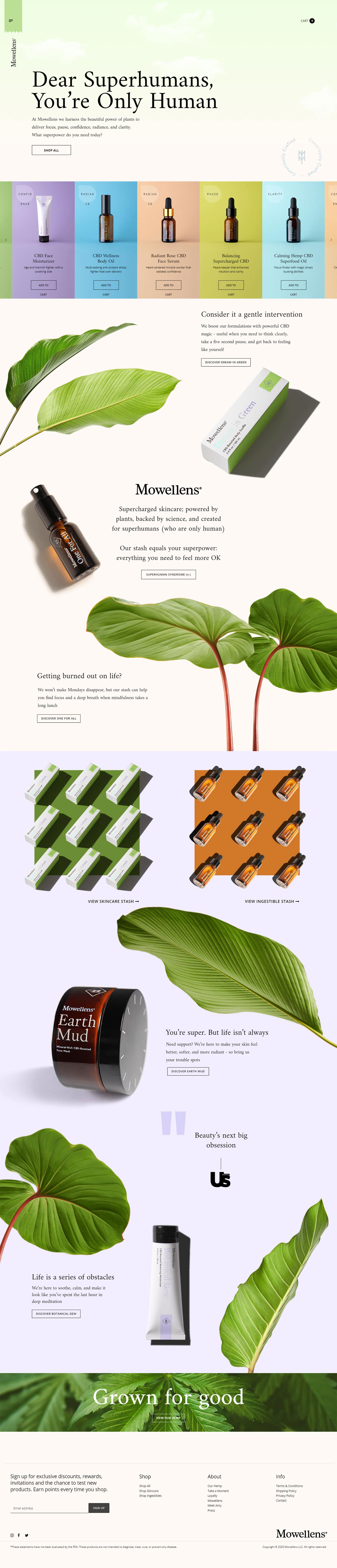 Mowellens Online Store Design