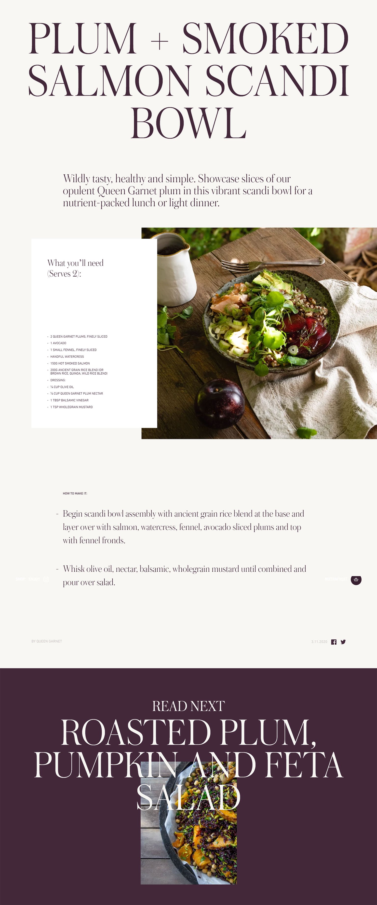 Queen Garnet Online Store Design