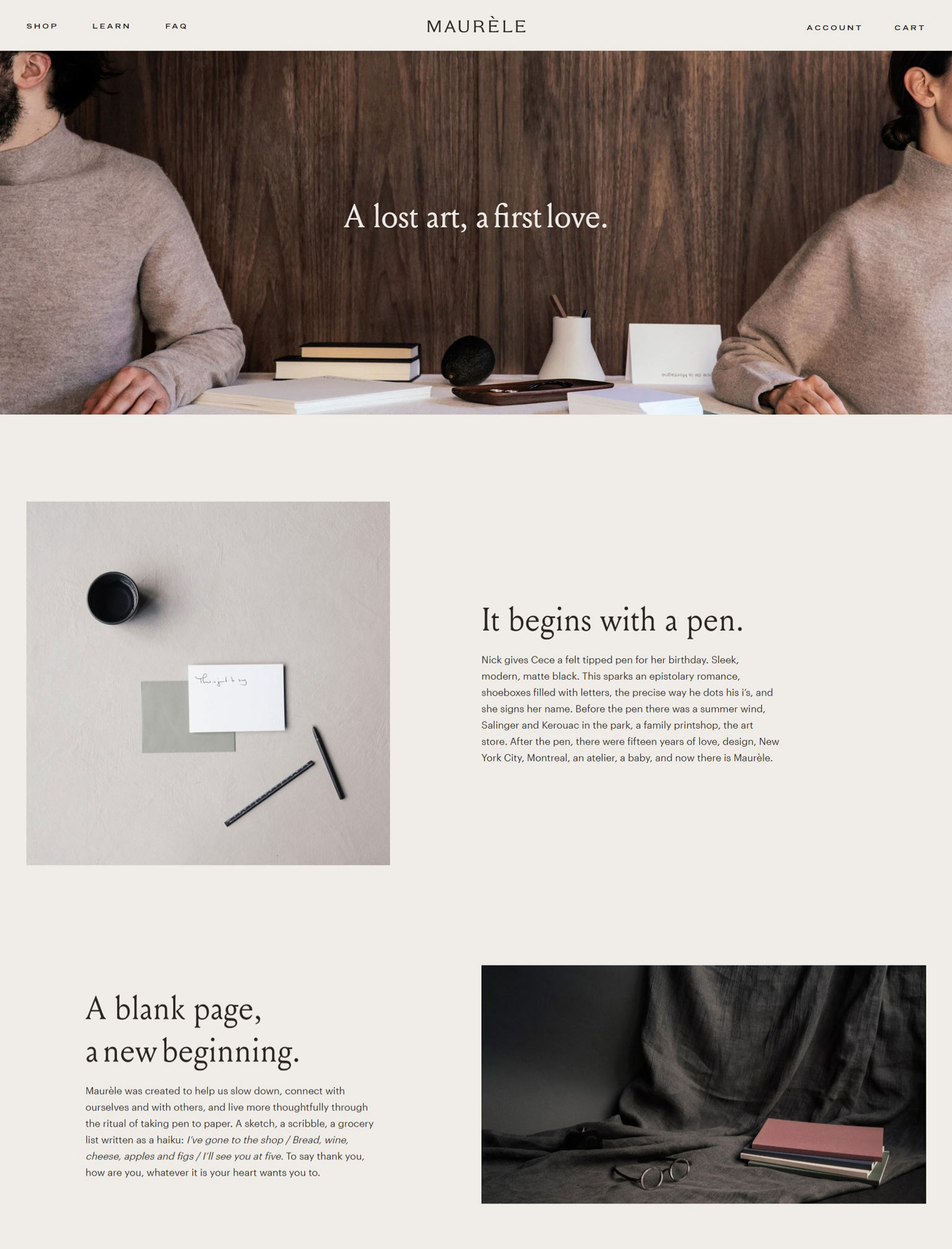 Maurele Online Store Design