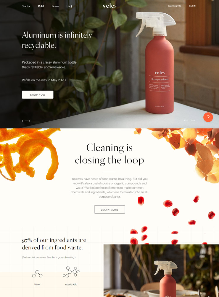 Veles Online Store Design