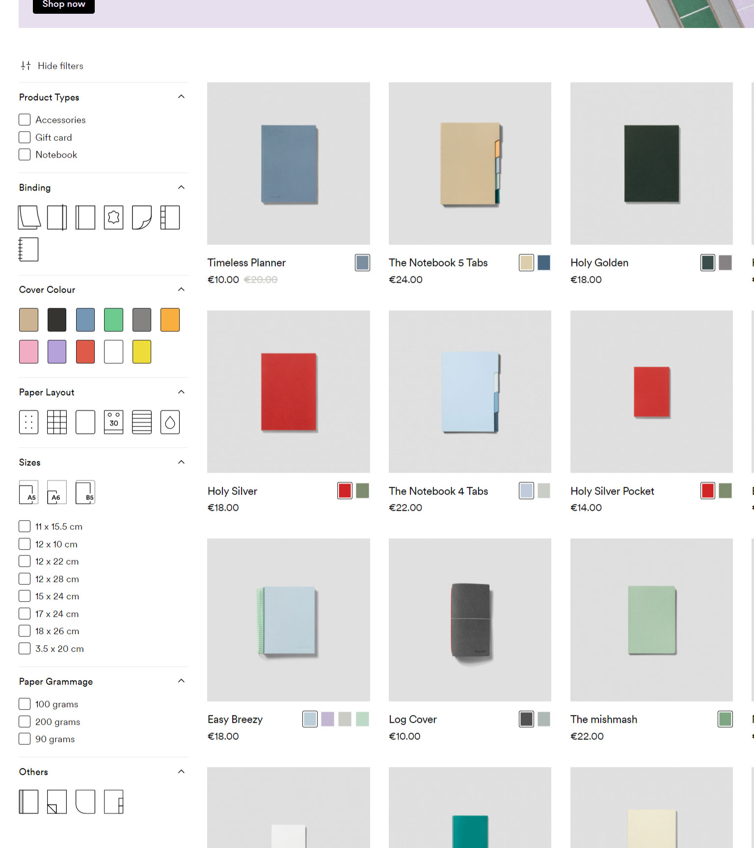 mishmash Online Store Design